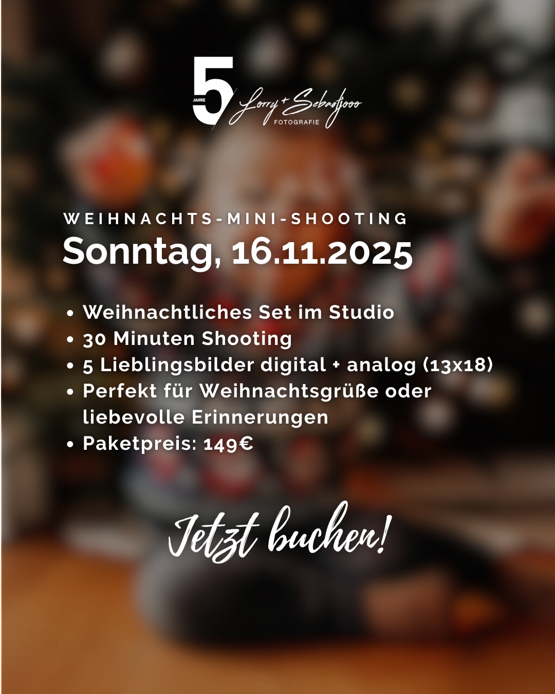 Angebot Weihnachts-Mini-Shooting am 16. November 2025